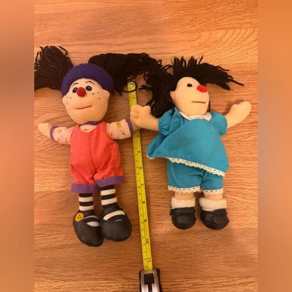 RARE VINTAGE- The Big Comfy Couch Dolls (set of 2) 1997 edition